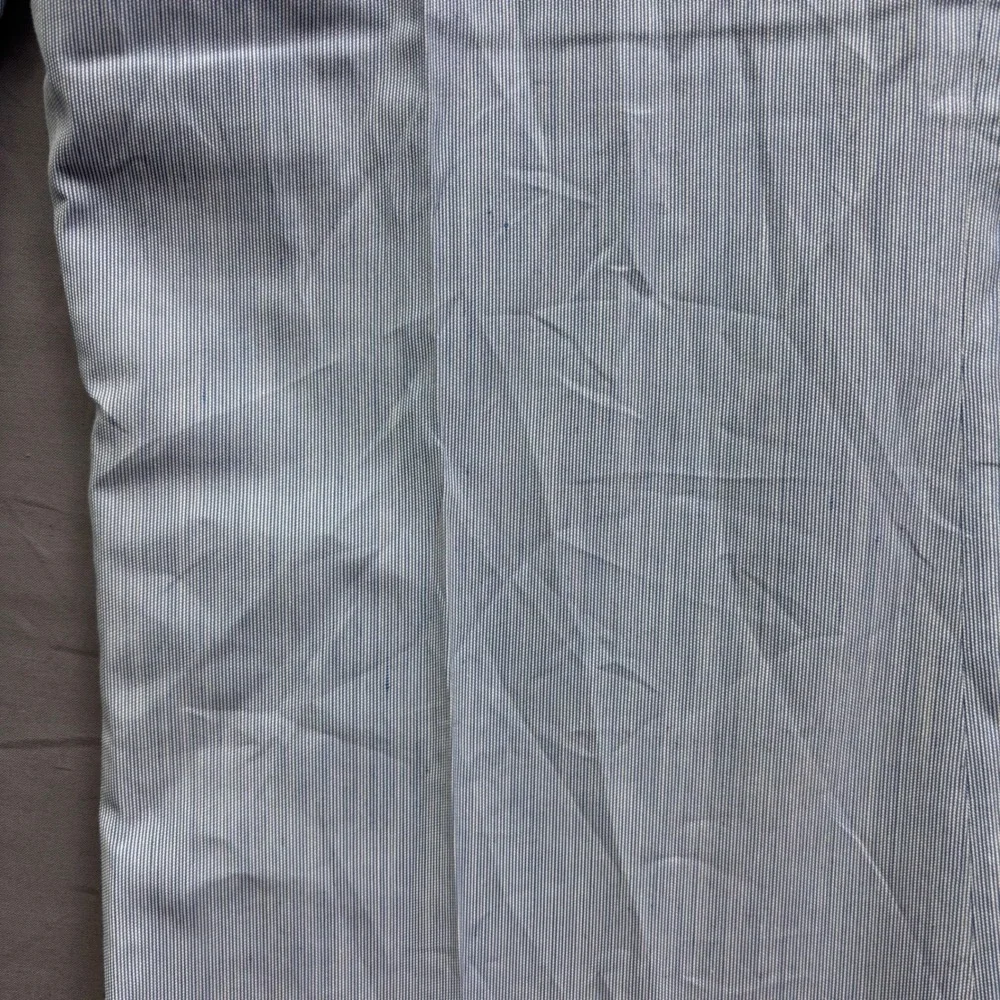 Vintage Rappers by Washington Mfg Co Blue White Striped Flare Leg Pant USA 34x32